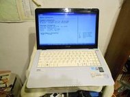 MSI 微星 X320 13.4吋筆腦 （可開機但無法安裝系統、缺電池）【外觀完整且功能正常】＜零件機＞