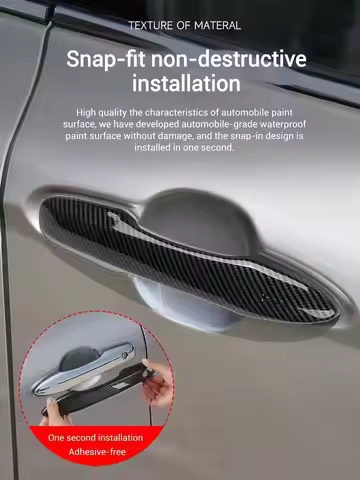 Car Door Handle Cover For Toyota Camry Corolla LEVIN COROLLA CROSS No Tape Required, Full Coverage,A