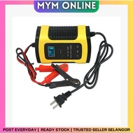 12V/5A,8A Car Battery Charger 3PIN Pulse Repair LCD Battery Charger Motorcycle Acid Charger Intellig