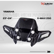 XMAX NEW CARBON SIDE FAIRING KABON Battery Cover Yamaha X-MAX V2 New Connected 2023