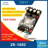 Diymore Pure Post-level Power Amplifier Board ZK-1602 TDA7498E Digital Audio Power Amplifier Board 160W Jalur Suara Ganda + 200W Jalur Suara Tunggal