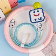 Smile Face Pattern for 3-pin folding plug iPhone 15 14 13 12 pro max plus charger protective case Ch