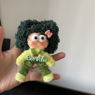 Ugly Cute Twist Stick Ugly Cute Explosive Head Villain Pendant Keychain Cartoon Finished Product (Ra