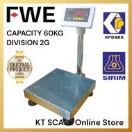 60KG TIMBANG FWE DIGITAL PLATFORM SCALE