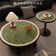 Round Feel Round Table Atmosphere Tablecloth Leather American Waterproof F Table Mat  Small Coffee T