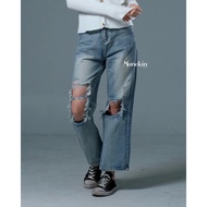 MANNEKIN - Kora Ripped Jeans Denim Jeans/ Ripped Jeans/ Premium Denim/