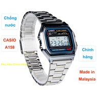 Đồng Hồ Nam/Nữ Casio A158 .e. Made In Malaysia Chống Nước Siêu Bền Pin Lâu