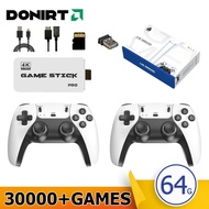 M15 4K Pro Game Stick 64G 30000+ Video Game Console 2.4G Double Wireless Controller 4K Retro Game TV