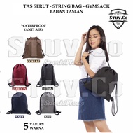 PLAIN DRAWSTRING BAG FOR COLLEGE, WALKING, FOOTBALL, SPORTS, MEN, WOMEN