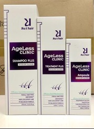 ［現貨］韓國直送 Ru:t Hair Ageless Clinic Scalp Anti-Aging Series 防脫黑髮皇系列 - Shampoo Plus 洗髮水 370ml / Treatment Plus 護髮素 210ml / Ampoule 防脫髮安瓶精華 100ml