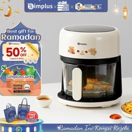 Simplus Air Fryer 4.5L Glass Basket Digital Touch Screen LCD 1200W Multifunction
