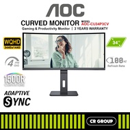 AOC CU34P3CV 34-inch WQHD 100Hz USB-C Docking Curved VA Monitor (3Yrs AOC Warranty)