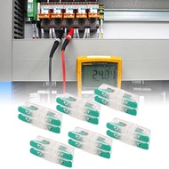 rrianfo 10Pcs 2 in Out Wire Connector Copper Quick Compact Conductor for 0.5 to 6mm ² 10 20AWG