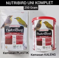 Nutribird uni 250gr komplet rasa buah nutri bird versele laga nutri bird pakan pur pleci voer impor