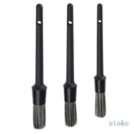 UTAKEE 3Pcs Car Detailing Brushes Kit Detail Brush Set Cleaning Kit for Cleaning Wheels Dashboard Interior Exterior