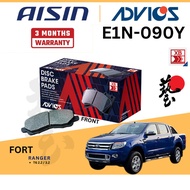 Advics  Disc Brake Pad Front E1N090Y  Ford Ranger T6 T7 2.2 3.2 2011 Mazda BT-50 BT50 Aisin