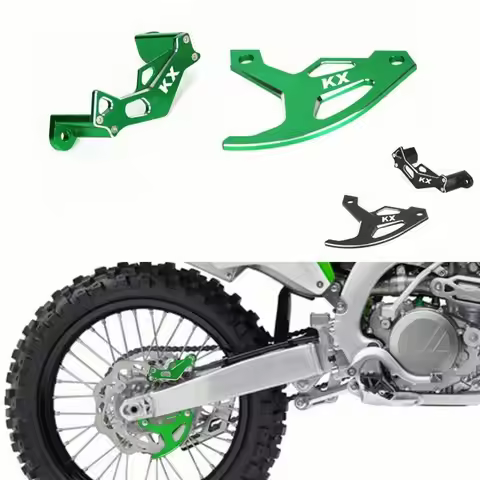 KX LOGO Rear Brake Caliper Brake Disc Guard Cover Protector For Kawasaki KX250 19-21 KX250F 04-18 KX