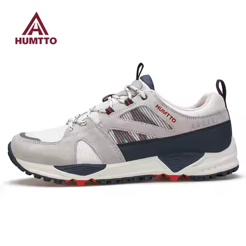 humtto Outdoor hiking shoes men lightweight sports trekking casual sneakers mesh wear-resistant off-