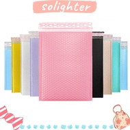 SOLIGHTER 10Pcs Bubble Mailers, Pearl film|Color Padded Envelopes,  Self Seal PE Package Mailer