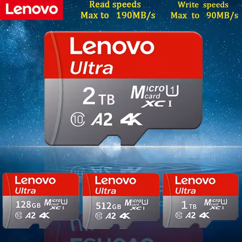 Lenovo 1TB 2TB 512GB 128GB Micro SDXC SD Card Micro TF SD U3 Waterproof -25°C~85°C Dash Cam Security