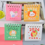 Ful  New 2024 Mini Desk Calendar Office School Supplies Calendar Desk Calendar Monthly Planner Desk Accessories Decor Record nn