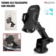 Yesido C23 Free Stretch Car Holder Rubberized Universal Adjustable Automatic Clip Car Phone Holder (