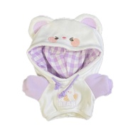 小动物连帽卫衣 10cm15cm20cm棉花娃衣可爱无属性棉花娃娃Small animal hooded sweater 10cm15ctcxK