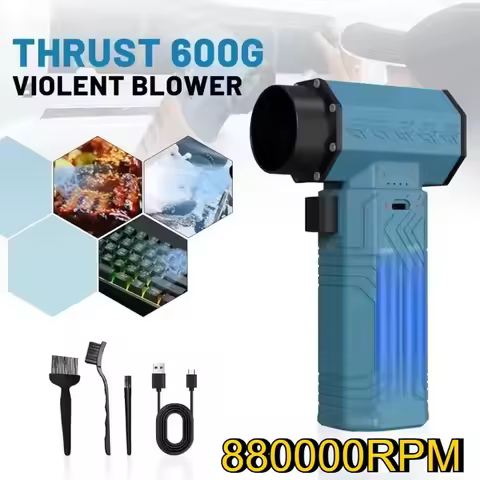880000RPM High Speed Mini Turbo Fan Air Blower 10000MAH 600g Thrust 70m/s Wind Brushless Duster leaf