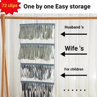 Chaoyu/72 Clip Socks Storage Rack Stainless Steel Socks Drying Rack Socks Drying Rack Socks Clip Sto