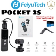 Feiyu Pocket 2S Wearable Light 3-axis 4K Camera FREE Mini Tripod &amp; 64GB SD Card/ SG Ready Stocks/ 1 Year SG Warranty
