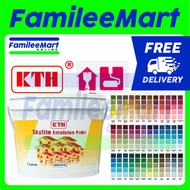 7LITER KTH SKYLITE EMULSION PAINT UNDERCOAT MAXILITE WATER PAINT CEILING WALL PAINT CAT RUMAH CAT DINDING SANCORA DAY N