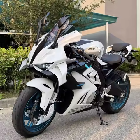 for CFMOTO 675SR Modified One-piece Head Cover, Racing Windshield, Rear Wing, Lower Lip, Fuel Tank C