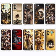 for OPPO A53S A54S A54 A55 A56 A58 VS13 Zhongli Slim Black Border TPU Soft Case | Bare Phone Feel wi