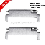 2pcs Watch Band Adapters 20mm To 18mm 20mm 22mm To 22mm 22mm To 20mm Quick Release Pins Connectors S