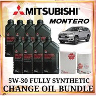 Mitsubishi Montero Change Oil Set, 5W-30 Fully Synthetic Engine Oil Oil filter
