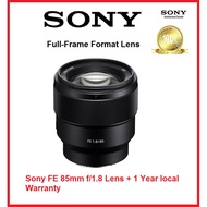 Sony FE 85mm f/1.8 Lens + 1 Year Local Warranty