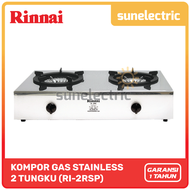 Rinnai RI-2RSP Kompor Gas 2 Tungku Stainless Steel Seri Komersial RI 2RSP / RI2RSP / RI-2 RSP / RI 2
