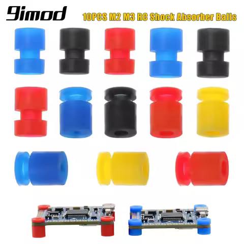 9IMOD 10pcs M2/M3 RC Rubber Shock Absorber Balls for F3 F4 F7 Flight Controller FPV Quadcopter Anti 