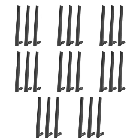 AT42 24 PCS New Metal WiFi Antenna of RP-SMA Interface with 5DBi 2.4G/5G Dual-Band Wireless Wifi Ant