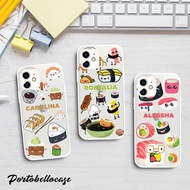 HP (SOFTCASE) custom transparent name sushi kawaii SHI cute protective case realme c1 realme c2 real