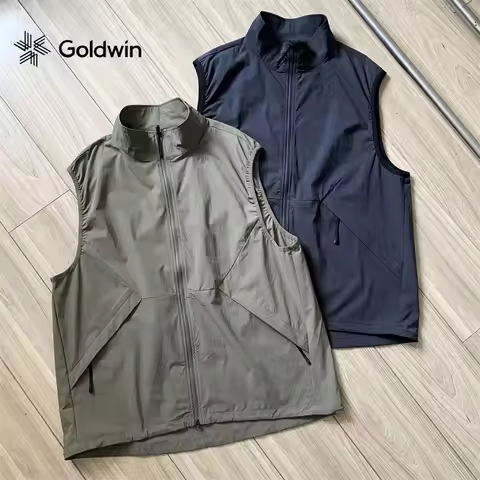 GOLDWIN Mens Tech Fleece Vest Wind Resistant Water Repellent Light Weight Outdoor Camping Hiking Gor