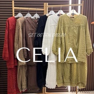 CICI COMEL SET COTTON EYELET CELIA FULL LINING