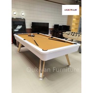 3IN1 Marble Snooker Table Full Set With Accessories Multi Function Snooker + Ping Pong + Dining Tabl