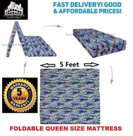 Premium Quality Latex Feel Foam Single/Queen Size Foldable Mattress (Tilam Single/Queen Lipat) (5 Ye