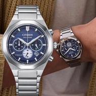 CITIZEN 星辰 Eco-Drive 光動能 CA4691 Zenshin series WR 10 bar 防水 藍色面 鈦金屬 藍寶石玻璃錶面 CA469159L