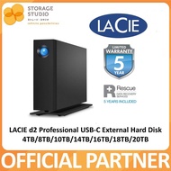 LaCie d2 Professional External Hard Drive Desktop HDD USB-C 10TB / 20TB . Local Singapore Warranty 5