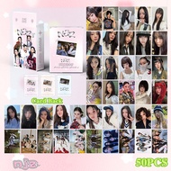 50ชิ้น/กล่อง NewJeans บัตรเลเซอร์ Photocards Haerin Minji DANIELLE HYEIN การ์ด LOMO โฮโลแกรมอัลบั้มเ