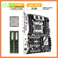 LFJTD เมนบอร์ด X99ชุด E5 2011 V4 Lga 7448-3 Kit Mit 2X16 = 32GB หน่วยความจำ Ecc DDR4-Unterstützung Nvme M.2 FHRJC