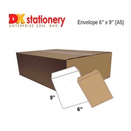 Envelope 6" x 9" (A5) I 500's / Box A5 Envelope