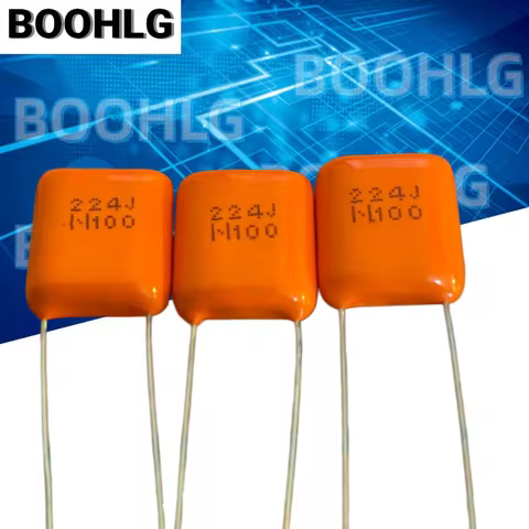 5PCS Daily Precision Audio Film Capacitor 100V 224 0.22UF 220NF Orange APS